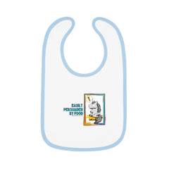 (Persuaded By Food) Baby Contrast Trim Jersey Bib