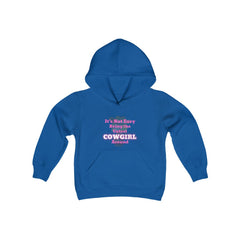 (Not Easy Being Cutest Cowgirl Around) Youth Heavy Blend Hooded Sweatshirt