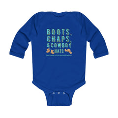 (Boots, Chaps and Hats) Infant Long Sleeve Bodysuit