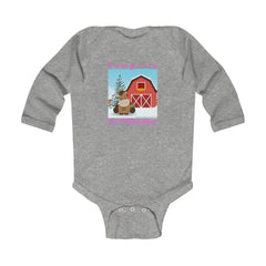 Cowgirls First Christmas Infant Long Sleeve Bodysuit