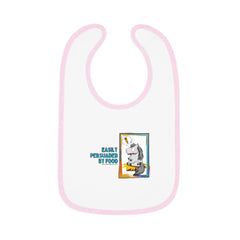 (Persuaded By Food) Baby Contrast Trim Jersey Bib