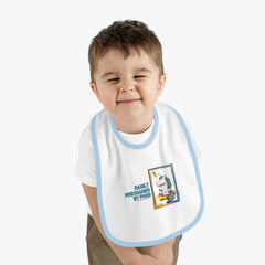 (Persuaded By Food) Baby Contrast Trim Jersey Bib