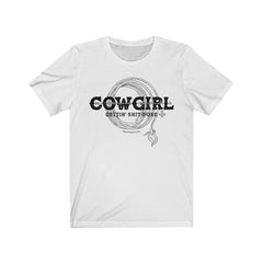 (Cowgirl- Gettin Shit Done) Unisex Jersey Short Sleeve Tee