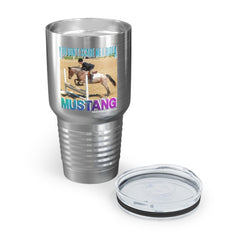 (I Ride Mustang) Ringneck Tumbler, 30oz