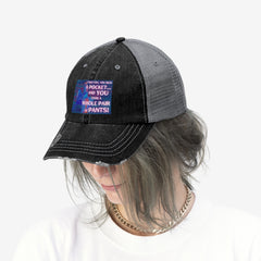 (Confessions of a Barrelracer You Took the Whole Pocket) Unisex Trucker Hat